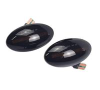Indicateur latéral dynamique LED ambre Super lumineux, feux de répéteur séquentiel Canbus for Mini Cooper R50 R52 R53 2002 - 2008(Black)