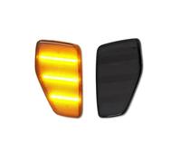Indicateur Latéral Voiture Clignotant De Voiture Ambre À Trois Rangées De Bande LED Feux De Position Latéraux De Garde-Boue Avant pour Hummer H3 H3T 2006 2007 2008 2009 2010 Feu d’Encombrement(Smoked