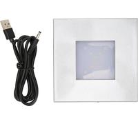 Indicateur LED Base Éclairage séquentiel SQAure Light Stand Chargeur USB pour figurines en verre Bijoux d'art