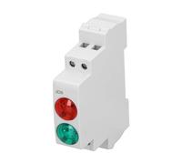Indicateur LED de Type Rail à Double Lumière Rouge et Vert, 230V, adapté à la Boîte de Distribution, au Tour CNC, aux Circuits AC DC