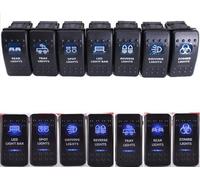 Indicateur LED étanche Lumière Rocker SPST Interrupteur de mise en marche - #06