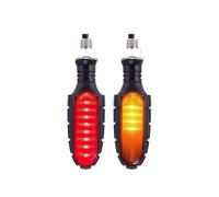 Indicateur lumière Clignotante 4 PIÈCES 16 LED Moto Clignotants DRL Clignotant Moto Indicateur Clignotant Moto Queue De Frein Lampe D'avertissement DC 12V