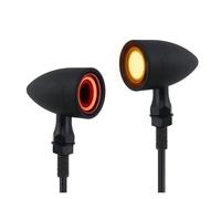 Indicateur lumière Clignotante AV&Ant Et Arrière À LED pour Moto Bullet Feux De Freinage Et Feux Arrière, 2 Pièces, Mini Lumières, Ajustement Universel pour Chopper pour Bobber