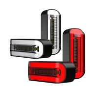 Indicateur lumière Clignotante Clignotants Universels De Moto 12V, Clignotant DRL À Eau Qui Coule 2 en 1, Feu Arrière 12 LED, Accessoires