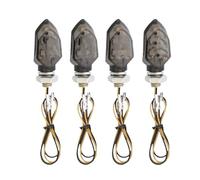 Indicateur lumière Clignotante E24 Clignotants De Moto Mini Clignotant 5 LED 12 V Clignotant Clignotant Lampe Indicateur Boulon M8 Universel