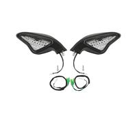 Indicateur lumière Clignotante Rétroviseur De Moto avec Clignotant LED pour 848 1098 1098S 1098R 1198 1198S 1198R, Clignotants