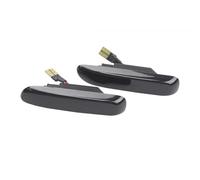 Indicateur Rétroviseur Latéral Lampe Pour BMW Pour Série 3 E46 Berline Coupé Pour Break Pour Cabriolet 1997 1998 1999 2000 2001 Clignotant LED Séquentiel Feu De Position Latéral(Dynamic Smoked Type)