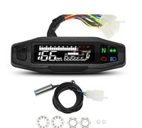 Indicateur rpm moto Compteur de vitesse numérique universel pour moto, tachymètre, tableau bord, compteur, écran, support en Y