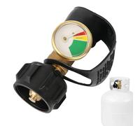 Indicateur standard du réservoir de propane - manomètre, adaptateur de réservoir | Indicateur de propane Paugard de réservoir de grill fuite pour le camping RV extérieur, indicateur de niveau de gaz p