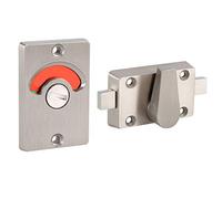 Indicateur Verrou de confidentialité Verrou de porte vacant engagé + vis Salle de bains Toilette Chrome Loquet Cloison de toilettes Indicateur en acier inoxydable