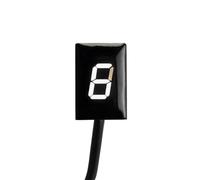 Indicateur Vitesse Moto Pour VTX1800 2005-2012 Pour XL125V Pour Varadero 2007-2014 Pour CB300R 2018-2019 Moto LCD 6 Pour Vitesse 1-6 Niveau Indicateur De Vitesse Compteur Numérique(WHITE)
