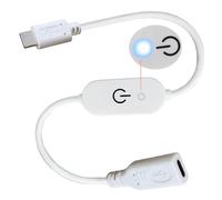 Indicateurs bleus de type C mâle vers femelle - Câble de ligne de commande mâle vers femelle - Variateurs tactiles de type C