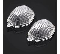 Indicateurs Cache-lentille De Clignotant Moto pour Suzuki DL650, DL1000, VStrom, SFV 650, Gladius SV 650, 1000 N/S, DRZ 400E, 400S, 400SM Clignotants Lumières(Clair)