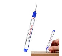 Indicateurs de construction,Stylo de construction multi-usages Marqueur de trous profonds - Marqueur de stylo long avec trou profond coloré pour l'industrie du verre pour le travail des métaux