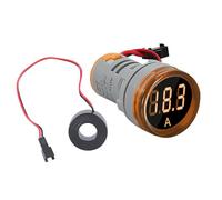 Indicateurs de courant à affichage numérique - Tête ronde - 22 mm - Testeur de courant LED - 0-100 A - Ampèremètre - Jauge - Testeur de circuit domestique