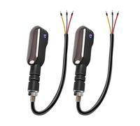 Indicateurs de direction LED pour moto, clignotants de direction pour moto - 27 modes LED clignotants pour moto 2x, moto 12V, clignotants avant et arrière pour moto pour Str