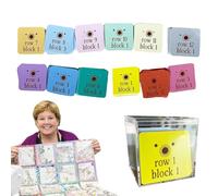 Indicateurs De Ligne De Bloc Couette - Couette Organisée | Carton En Papier Avec Trous Notions De Matelassage Avec Boîte En Acrylique Vos Couette Organisés