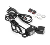 Indicateurs De Moto Clignotant Avant pour Moto pour Harley Softail Standard Street Bob, pour Fat Boy, pour Slim Low Rider Clignotants Lumières(Noir)