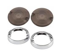 Indicateurs De Moto Couvercle De Lampe De Clignotant À Plat Profond pour pour Touring pour Electra Glide pour Road King FLHR FLTR