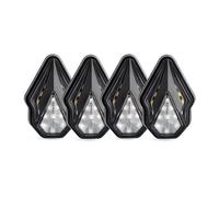 Indicateurs De Moto Lot De 4 Clignotants Latéraux À LED 12 V pour Moto, Lampe Dynamique Fluide, Support De Clignotant