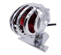 Indicateurs de moto Pour Moto pour plaque d'immatriculation lampe frein feu pour arrière pour Signal pour lumières argent noir pour Harley Chopper Bobber pour café pour Racer(Argent)