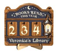 Indicateurs de progrès de lecture manuels Comptoir Bibliothèque Décoration ne nécessitant pas de piles pour des habitudes durables Trackers manuels