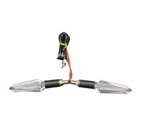 Indicateurs De Tournage Moto pour Choppers pour Dyna Clignotants Universels Moto Indicateur Lumière Ambrée 12V Flèche Séquentielle Fluide Clignotants