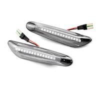 Indicateurs de virage Pour BMW E90 E92 E93 E91 E46 E60 E82 E88 dynamique LED marqueur latéral clignotants clignotant séquentiel 2 pièces(Socket 1 white)