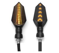 Indicateurs De Virage pour du&Cati 400 620 695 696 796 821 797 900 pour Mon&Ster 2PCS Clignotants De Moto pour Feu Stop À Eau Courante Feux du Signal(Yellow-1pair)