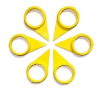 Indicateurs D'écrou De Roue Lâche Jaunes 32 mm / 33 mm - Paquet De 100 | Dispositifs de verrouillage de sécurité universels for roues de voiture, fourgonnette, camion et remorque(33mm)