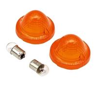 Indicateurs Direction Moto pour Bonneville 2001-2009 pour SE 2009-2013 Clignotants Moto Réverbère Écran Flamme Couverture(Orange)