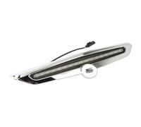 Indicateurs Direction Moto pour R1200RT 2014-2018 pour R1250RT 2018 pour K1600GT 2010 Clignotants Accessoires Moto Couvercle De Feu Stop 49L Noir Argent(Color3)
