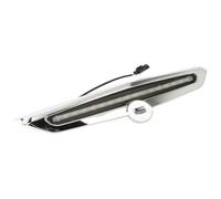 Indicateurs Direction Moto pour R1200RT 2014-2018 pour R1250RT 2018 pour K1600GT 2010 Clignotants Accessoires Moto Couvercle Feu Stop 49L Noir Argent(Color3)
