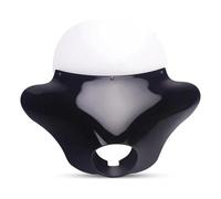 Indicateurs Direction Moto pour Sportster pour XL 883 1200 48 72 750 pour XL883N Classic Batwing Phare Carénage Avant Extérieur Capot Protecteur Couvercle Becquet Latéral(Without Bracket)