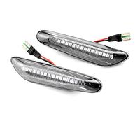 Indicateurs Latéraux Pour BMW E90 E91 E92 E93 E60 E87 E82 E46 Dynamique LED Clignotant Lumière Side Marker Lampe Répéteur Indicateur Ampoule De Voiture Assessories(Crystal T10 Type)
