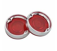 Indicateurs Moto Clignotant de Moto 3 1/4" Lentille + Bague de Lunette Garniture de Couvercle pour Touring pour Street pour Road Glide pour Road King pour Softail