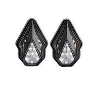 Indicateurs Moto Clignotant de Moto Ambre Fluide 12 V, Montage encastré, feu de Position latéral, feu de Direction 10 mm pour Feux de Jour universels pour Bolt