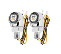 Indicateurs Moto Clignotant LED Ambre pour Moto 12 V, feu latéral Jaune 8 mm AV&Ant et arrière pour Lampe pour Accessoires de Moto 12 V