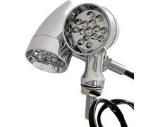 Indicateurs Moto Clignotants LED Vintage Bullet pour Moto, lumière Ambre, universels pour Chopper pour Bobber pour 2 pièces