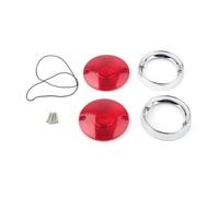 Indicateurs Moto Couvercle De Clignotant De Moto 3-1/4" Anneaux De Lentille Rouges pour Ha&rley pour Davidson pour Touring FLHRC FLHTK FLSTC FLHTC 1986-2019