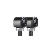 Indicateurs Moto Lot de 2 ou 4 Mi&ni Clignotants LED pour Moto, Noir/Chrome, pour Dirt Bike, 12 V(4pcs Black)