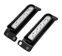 Indicateurs Moto pour Touring Road King pour Electra Glide pour FLHR 2014-2023 Feux De Freinage Clignotants Remplissage Latéraux LED Motos(Chrome Fender Light)