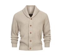 Indicode Cardigan Homme INBrandox - tricot col châle patte boutonnée...