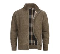 Indicode Cardigan Homme INFilion - maille zippée col montant style moderne