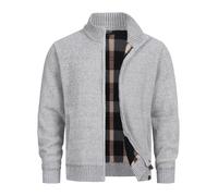 Indicode Cardigan Homme INFilion - maille zippée col montant style moderne