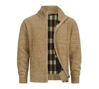 Indicode Cardigan Homme INFilion - maille zippée col montant style moderne