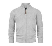 Indicode Hommes INLut Cardigan | Gilet à col Montant Lt Grey Mix XXL