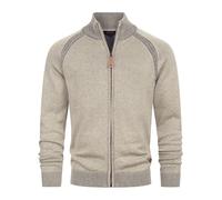 Indicode Cardigan Homme INMassum - maille zippée col montant style moderne