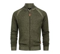 Indicode Cardigan Homme INMassum - maille zippée col montant style moderne
