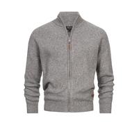 Indicode Cardigan Homme INPeace - tricot col montant silhouette structurée